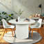 Round Metal Base Dining Table