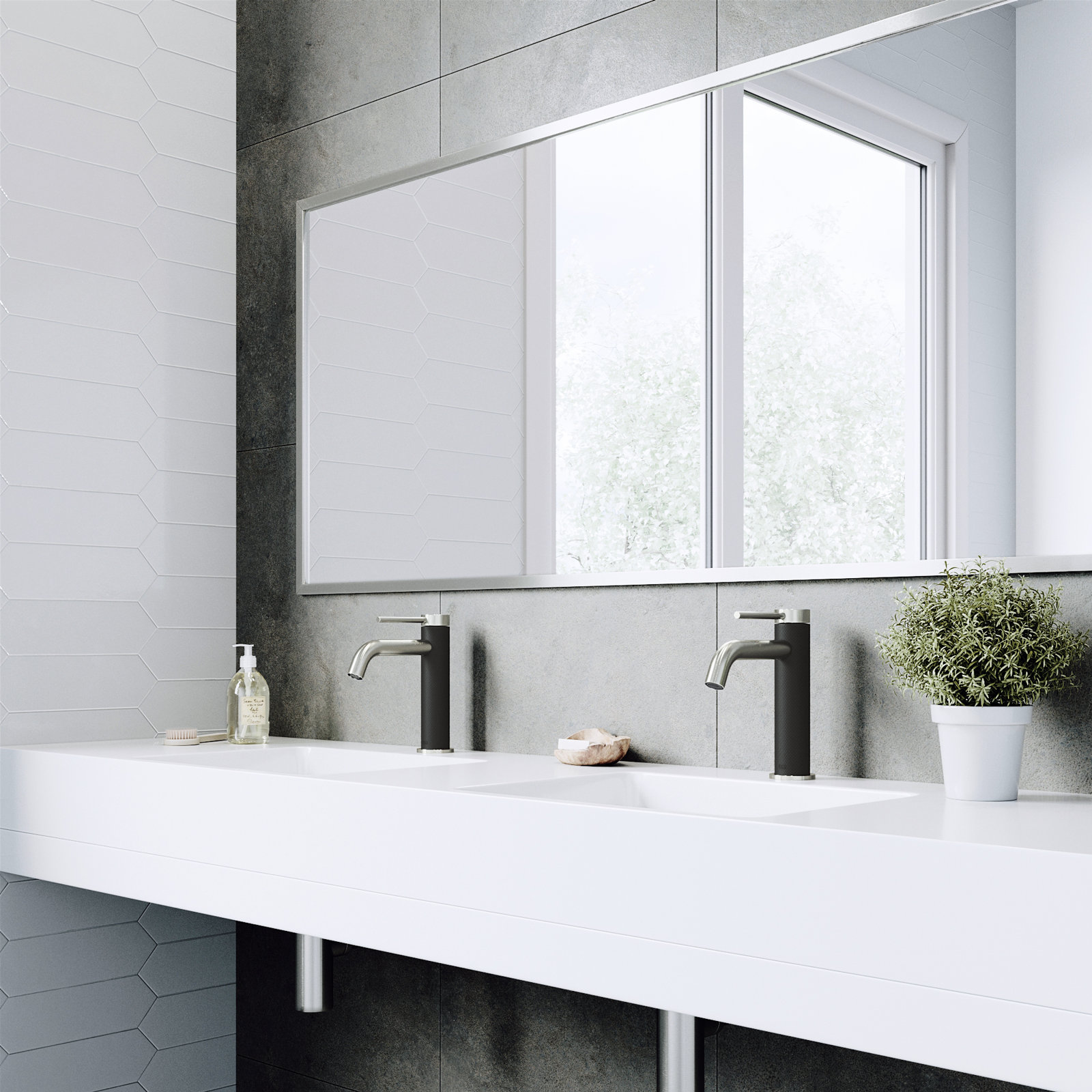 Madison Single-Hole Bathroom Faucet, Brushed Nickel