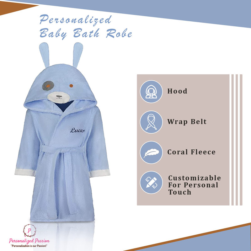 Peignoir de cheville avec capuche pour enfants, L, Oui