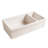 Whitehaus 36" Reversible Large and Small Bowl Fireclay Kitchen Sink: 2-1/2” Lip Front Apron-62320561