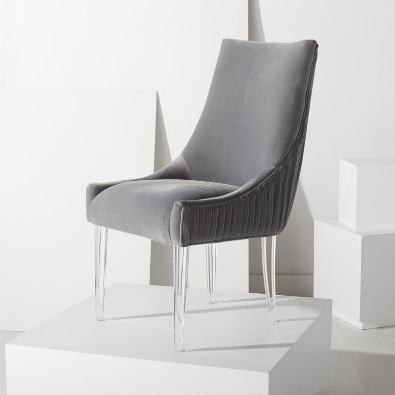Rales 19.5'' H Tufted Upholstered Side Chair, Hudson Gray