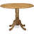 Philipston Modern Dining Table - a Round Kitchen Table Top with Dropleaf & Pedestal Base, 42x42 Inch, Natural Oil-1639237184-1623425135