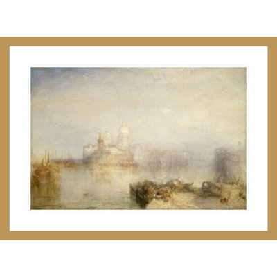 «The Dogana and Santa Maria della Salute Venice» par Joseph Mallord William Turner, impression giclée encadrée