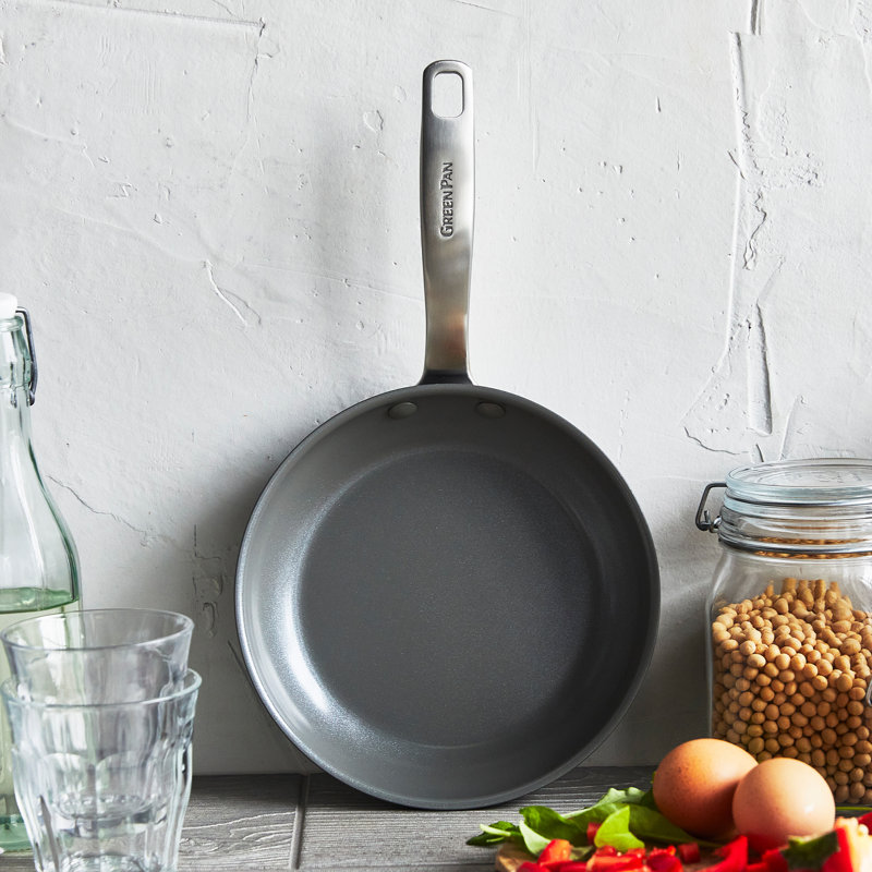 GreenPan Chatham 8" Ceramic Non-stick Open Frypan, Grey