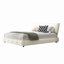 Cadre de grand lit, lit plateforme en chenille, beige-766024027-766024025