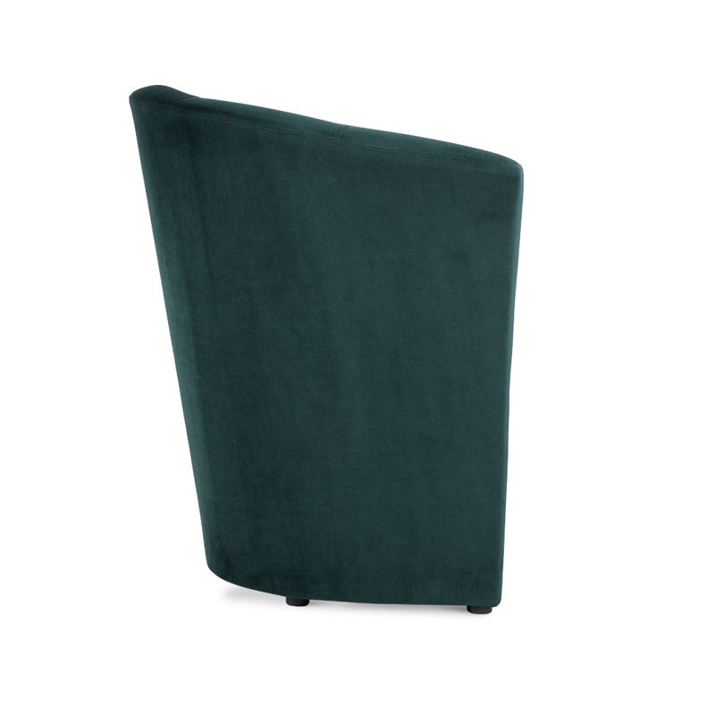 Oakengates Velvet Armchair, Bottled Green