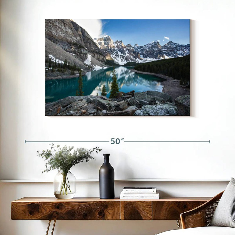 Lac Moraine bleu Alvord Glacial, H 26 po x l 39 po