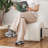 18 Inches Upholstered Ottoman Footstool For Living Room-2031815567