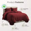 Ensemble de couvre-lit à motif floral en microfibre - Literie matelassée douce, légère et infroissable-113736004-113736006