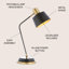 Courtois Metal Desk Lamp
