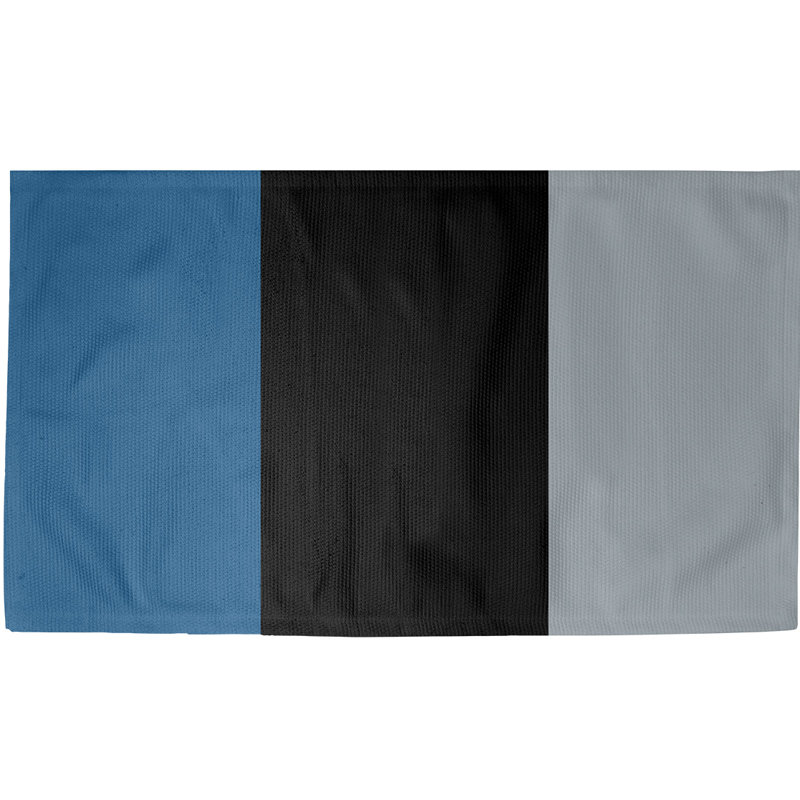 Tapis bleu à rayures de hockey national, Rectangle 2 pi x 3 pi, Oui