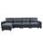 Large L-Shape Feather Filled Sectional Sofa For Living Room