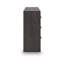 Grande commode pour chambre à coucher, 6 tiroirs profonds, noir anthracite Peny