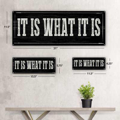 «It Is What It Is Metal» sur métal