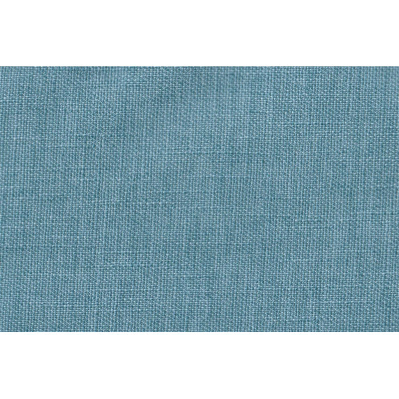 Canapé modulaire réversible moderne 3 pièces pour salon modulaire et repose-pieds capitonné en polyfibre de lin, Tissu bleu