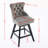 360-Degree Rotating With Velvet Upholstery, Button Design, Wooden Legs, Nailhead Trim, Soft Foam & Steel Spring Padding, Curved Back, Black, 2 Chairs For Dining Room , 360 Swivel Seat Cushioning,-823860941
