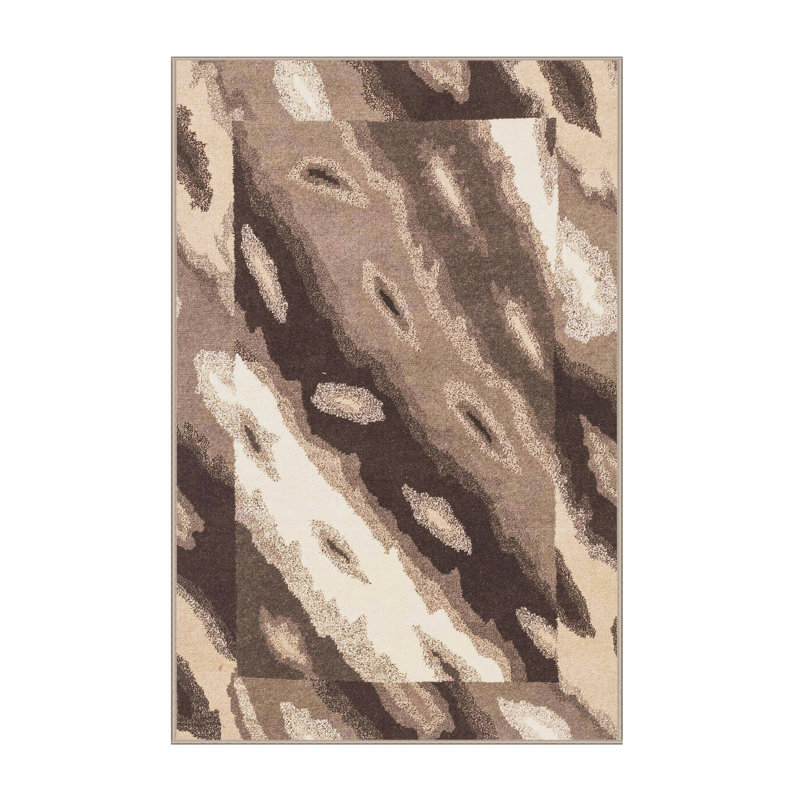Abstract Indoor Rug, Rectangle 4' x 6'