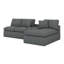 Canapé modulaire Cloud, canapé en chenille double couche avec assise profonde et poches latérales-813048174