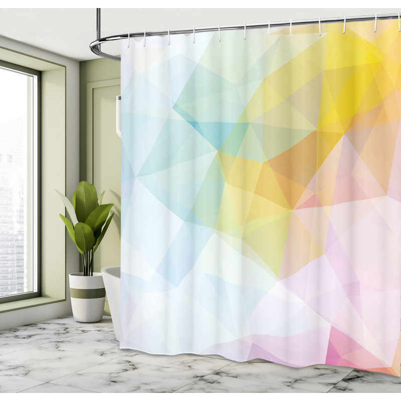 Ensemble de rideau de douche + crochets, H 75 po x l 69 po