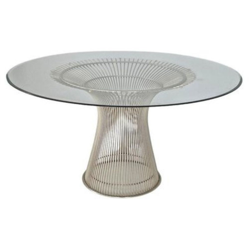 Table de salle à manger Aurora Radiance, Chrome