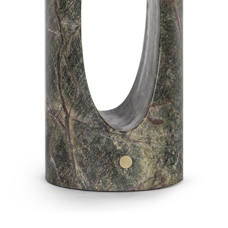 Portia Marble Table Lamp, Green