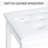 White Faux Leather Padded Piano Chair With Robust Wooden Frame For Duet Sessions And Practice Cushioning Solid Structure
