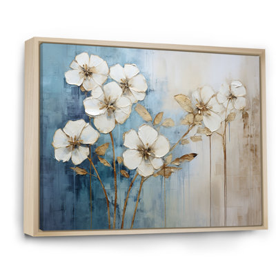 Geraniums bleus dorés