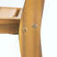 Ensemble de salle à manger d'extérieur en bois d'acacia 3 pièces, ensemble bistro rond