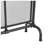 Celeste 1-Panel Industrial Iron Fireplace Screen, 36" W x 29.5" H, Black