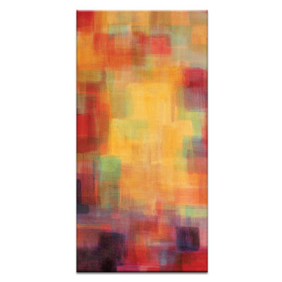Skyline (Triptych Left) by Jennifer Webb - Wrapped Canvas Painting
