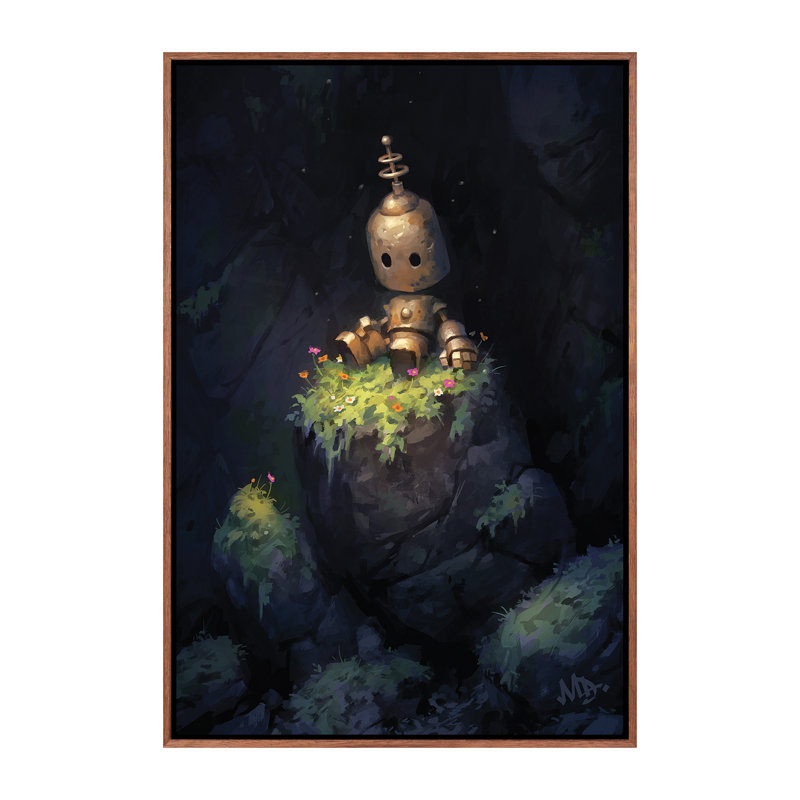Art sur toile Secret Garden, H 26 po x l 18 po x 1,5 po, Toile classique avec cadre brun