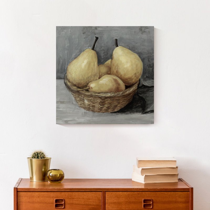 «Painterly Pears», reproduction sur toile