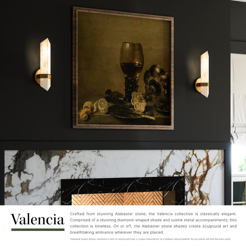 Valencia 1 - Light Bath Sconce, Vintage Brass
