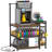 Compact 3D Printer Stand with Overhead Spool Holder and Power Strip
