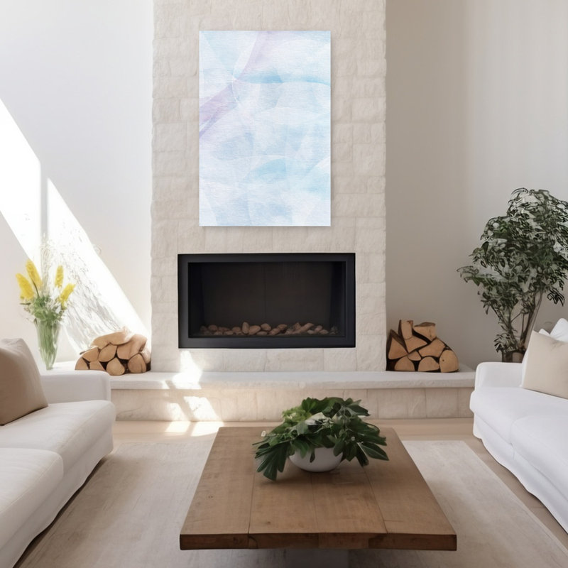 Art contemporain contemporain éthéré, H 48 po x l 32 po