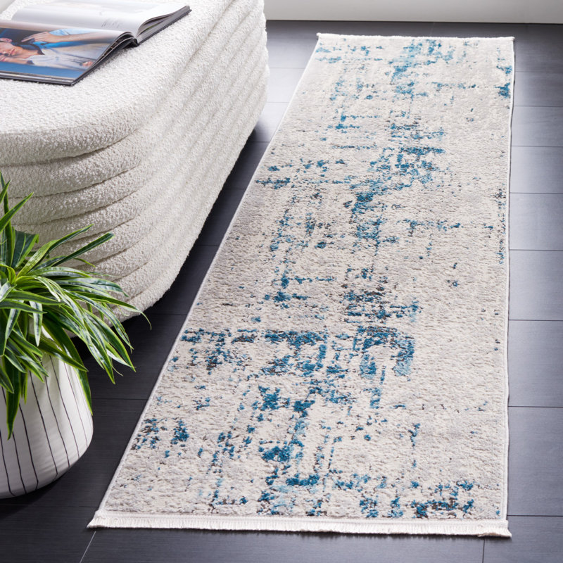 Shivan Performance Abstract Rug, Square 6'7"