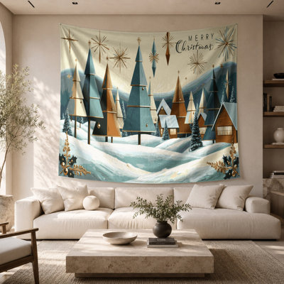 Tapisserie murale «Christmas Retro Christmas Designs»
