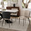 Chaise rembourrée en rotin deux tons