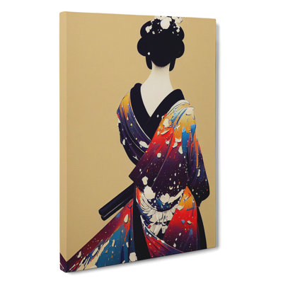 Painted Geisha No.3 - Wrapped Canvas