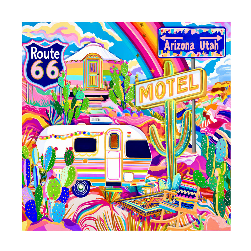 Art sur toile Jess Stempel Southwest, H 18 po x l 18 po