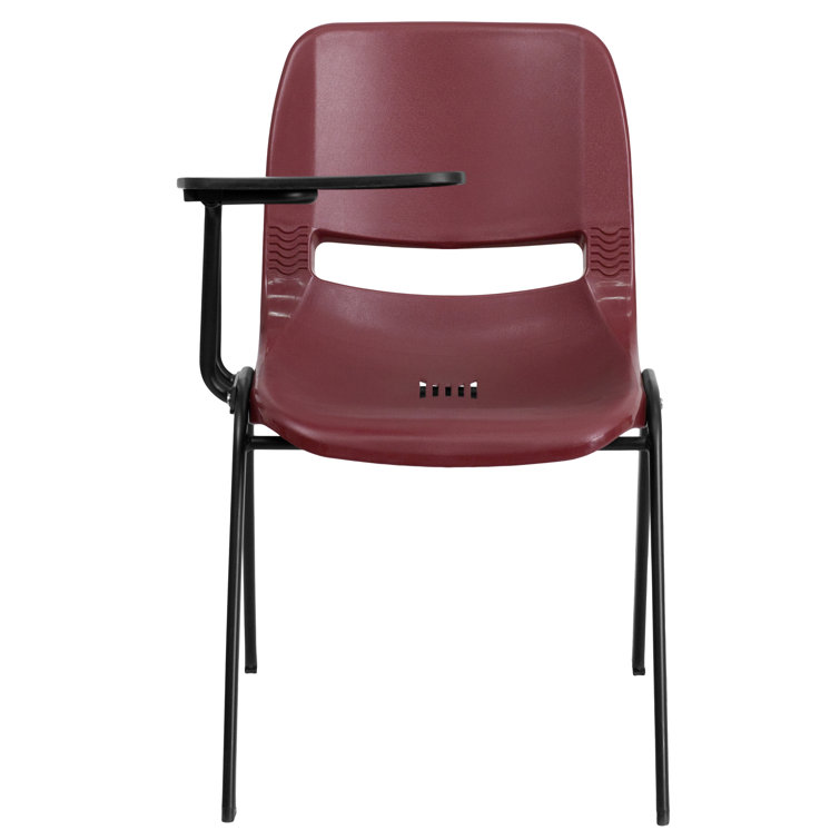 Westley Ergonomic Shell Chair with Right Handed Flip-Up Tablet Arm