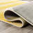 Ascher Machine Woven Polypropylene Area Rug in Grey/Yellow/Cream-24493224