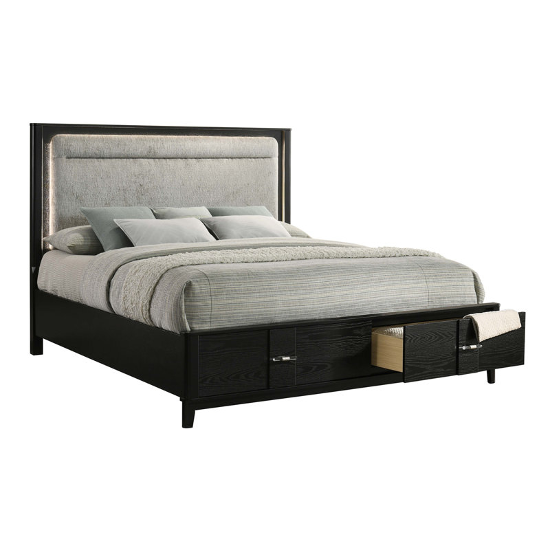 Ensemble de chambre à coucher pour très grand lit 2 pièces Opel, 2 Pcs: Bed, Nightstand, King