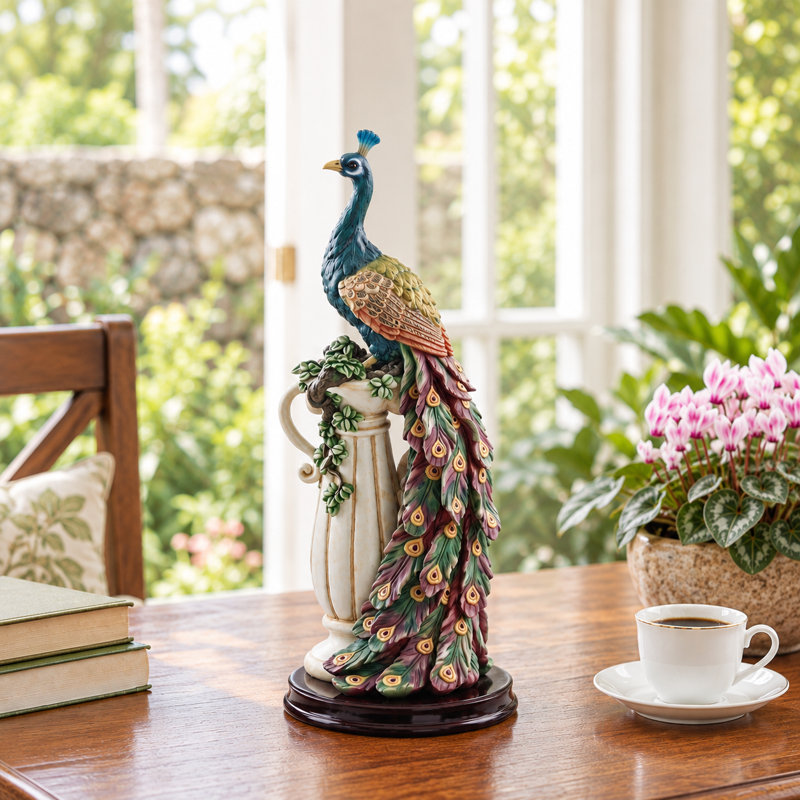 Figurine Floreat The Peacock's Sanctuary