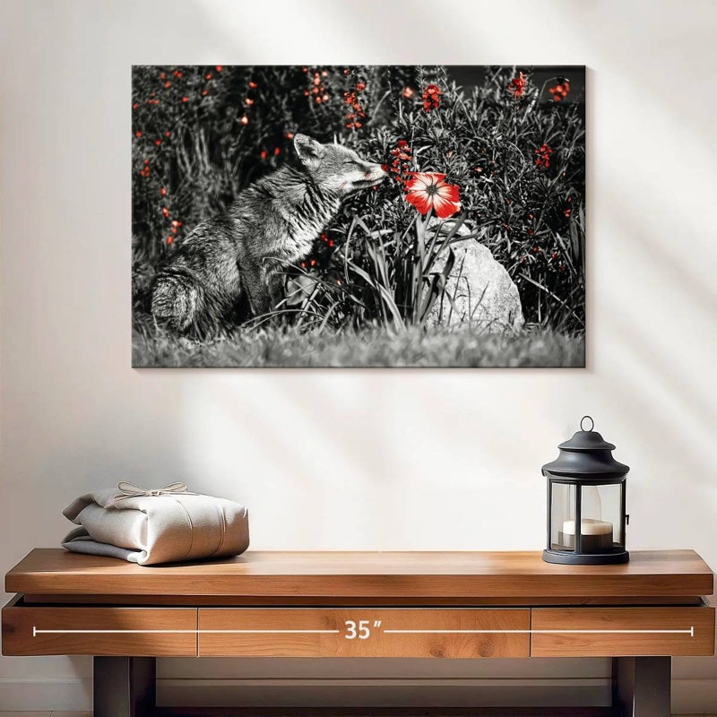 Brampt Red Fox Garden Pop, 16" H x 24" W