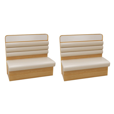Bar Cafe Dessert Shop Theme Restaurant Bench Faux Leather Upholstered Bench