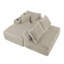 Canapé modulaire en tissu moelleux 96 pouces Compression Cloud