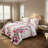 5-Piece Pink Cherry Blossom Queen Bedding Set (Queen/King/Cal King) - Microfiber Quilt + Pillow Shams-126327821