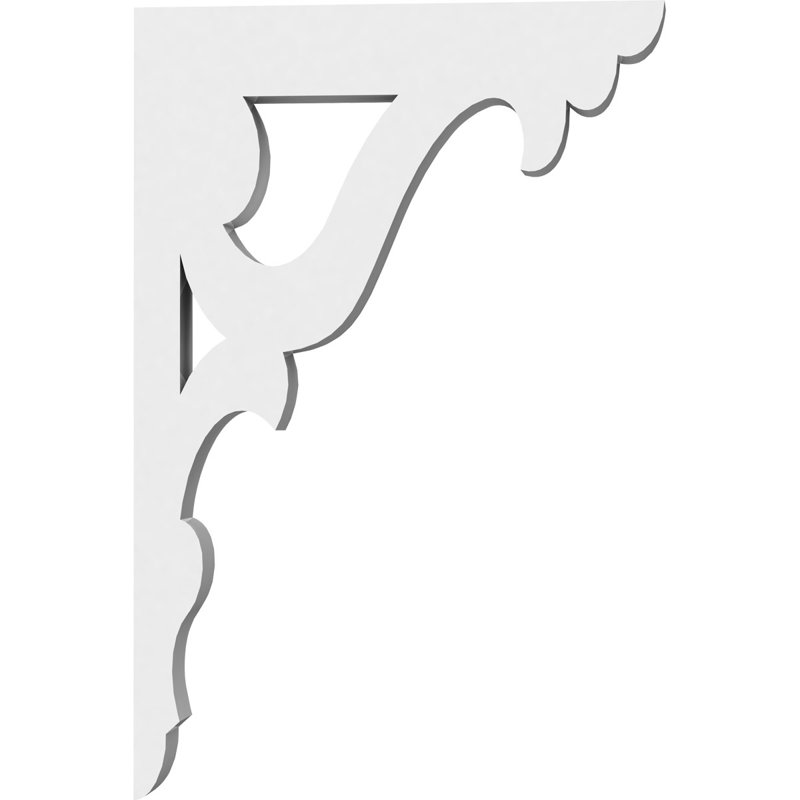 Support de qualité architecturale Hurley, L 5/8 po x P 4 po x H 6 po, Cornelia, PVC