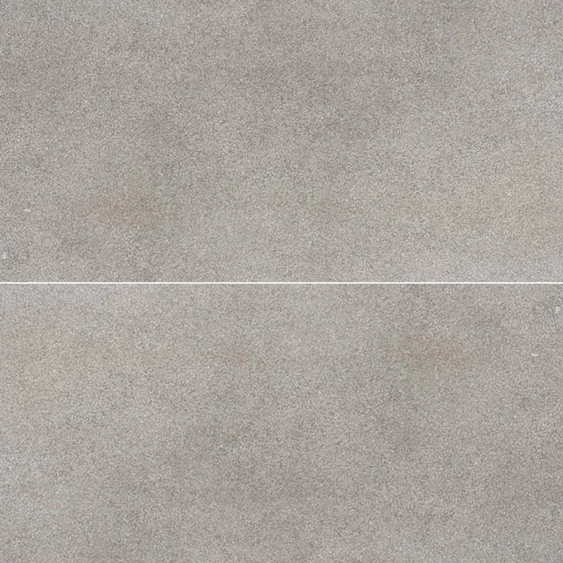 Carreau de porcelaine italien aspect pierre 24 x 48 po Florim Sensi, Gris